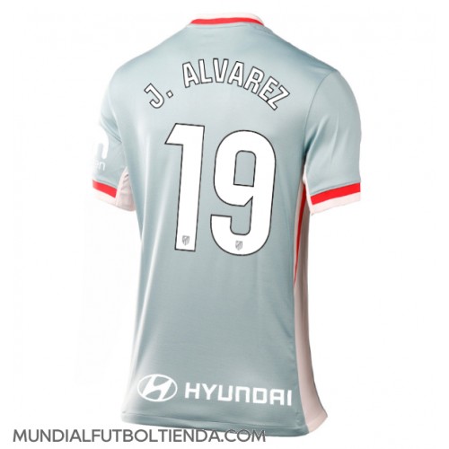 Camiseta Atletico Madrid Julian Alvarez #19 Segunda Equipación Replica 2024-25 para mujer mangas cortas